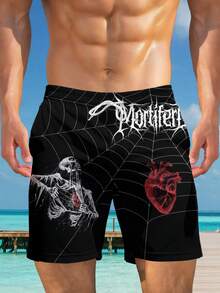 3D Print Men's Shorts, Fashionable Casual Appearance, Luxurious Feel, Drawstring Waistband, Perfect Choice For Summer Outings - Multicolor - View 4