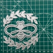 全新蜂窝背景和小蜜蜂金属切割模具，适用于框架背景装饰、剪贴簿 DIY 项目、工艺创作，为您的项目增添特殊的色彩。