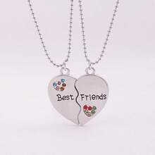 2/3/4 Chiếc/Bộ Dây Chuyền Bạn Thân Dây Chuyền BFF Nữ Tình Yêu Tình Bạn Mặt Dây Chuyền Choker Thời Trang Nam Và Nữ Trang Sức Quà Tặng Hình Khoai Tây Chiên Burger Thiết Kế Sáng Tạo Dây Chuyền Mãi Mãi Choker Tình Bạn BFF Trang Sức Cao Cấp - Một cỡ - Xem 12