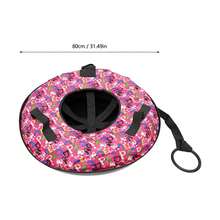 Inflatable Sledding Tube For Winter Fun - Durable Oxford Cloth, 80cm, Perfect For Kids And Adults, Quick Inflation, Lightweight, Ideal For Snowy Adventures - Multicolor - View 4