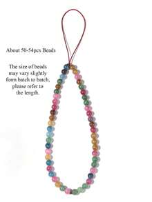 Natural Stone Beaded Mobile Phone Strap Lanyard Amazonite Turquoise Beads Phone Chain For Cell Phone Case For Women Men - Multicolor - View 18