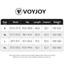 VOYJOY Flare Split Hem Leggings For Women Tummy Control Workout Leggings Nasreen Hidden Scrunch Bootcut Gym Yoga Pants  Summer Leggings For Women - 黑色 - 查看 7