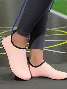 Leisfit Women's Ultra Light Beach/Water Shoes, Non Slip Snorkeling Barefoot Flexible Swimming Shoes, Adult Water Sandals - Soft And Waterproof, Suitable For Professional Non Slip Water Shoes And Indoor/Outdoor Sports Shoes For Beach, Swimming, Diving And Snorkeling - Pink - View 4