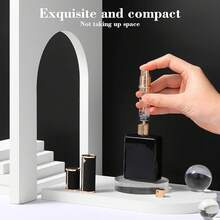 Travel Refillable Perfume Bottle, Leak-Proof 5ml Atomizer, Portable Luxurious Pocket Perfume Dispenser Pump Transfer Tool For Women Men Travel Accessories. - 黑色 - 查看 5