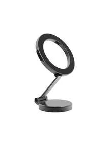 Metal Magnetic Car Phone Holder – 360° Rotating & Folding Design, Powerful Neodymium Magnets, Universal Fit For All Smartphones, Easy One-Hand Operation, Compact & Stable, Premium Dashboard Or Center Console Mount - Black - View 14