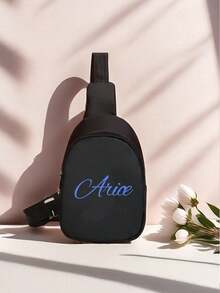 Personaliza tu propio paquete de combinación, bolso y bolso de pecho adecuado para deportes, con un estilo sencillo. Imprime un nombre personalizado o saludos festivos. Crea el tuyo. Informal y versátil. Puedes imprimir nombre, letras, números de la suerte, etc. Es muy adecuado para uso diario, como ir a la escuela, a clase de baile y viajar. Puede ser un regalo de cumpleaños para amigos, hijas, bolsas conmemorativas, regalos de Navidad o de Año Nuevo. - Multicolor - Ver 15