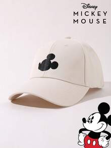 Disney 1顶官方授权正品米奇刺绣男女通用棒球帽，可调节男女通用户外防晒休闲帽，适合春季、秋季、旅行、海滩，Y2K风格可爱卡通青年返校帽 - 彩色 - 查看 3