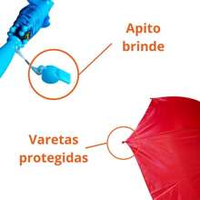 Guarda Chuva Infantil Liso Sombrinha para menino e menina automático com apito