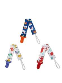 Kit 3 Universal Pacifier Clips For Babies - Unisex Clip - Burung + Unicorn + Gurita - View 5