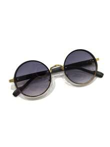 1 chiếc kính tròn kim loại đen Unisex, kính thời trang đường phố Punk cổ điển sang trọng thích hợp cho chụp ảnh đường phố, du lịch, tiệc tùng, trang phục hàng ngày, câu cá, cắm trại cho kỳ nghỉ hè trên bãi biển, ngoài trời, du lịch - màu đen - Xem 8