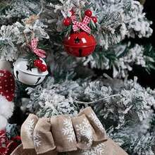 3pcs,Red And White Bell Christmas Tree Decorations, Holiday Party Pendants - The Perfect Choice For Christmas, Winter Holidays And Birthday Party Gifts As Well As Home Decorations Christmas Decorations Room Decor Christmas Decorations Home Christmas Gifts Christmas Decor - Multicolor - View 2