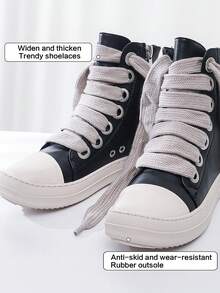 Alan Vincent [Quick Arrival] Black Boots 2025 New Style Women Boots High-Top Women Lace-Up Zip Flat Boots Party Shoes For Women Daily Wear Ladies Shoes Casual And Versatile Fashion Sneakers Cute Boots Classic American Women's Boots