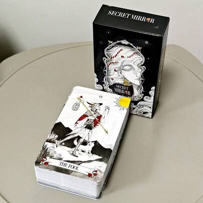 80pcs Secret Mirror Tarot - Manor Of Secrets Tarot Card Game In English