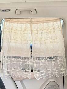 1pc Car Sunshade Side Curtain Suction Cup Type Interior Curtain For Sun Protection And Heat Insulation Car Window Sunshade - one-size - View 8