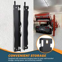 1 Set Wheel Repair Tool, Wheel Alignment Tool, Wheel Alignment Tool Plate, Heavy Duty Toe Alignment Tool Plate, Two Piece Precision Balancing Upgrade With Hanging Hole, Stainless Steel Wheel Alignment Tool Plate For Convenient Wall Mounted Storage, Black/Silver. - 黑色 - 查看 4