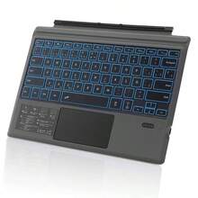 TUNKE Surface Pro 3/4/5/6/7 Keyboard Cover - Colorful Backlight - View 1