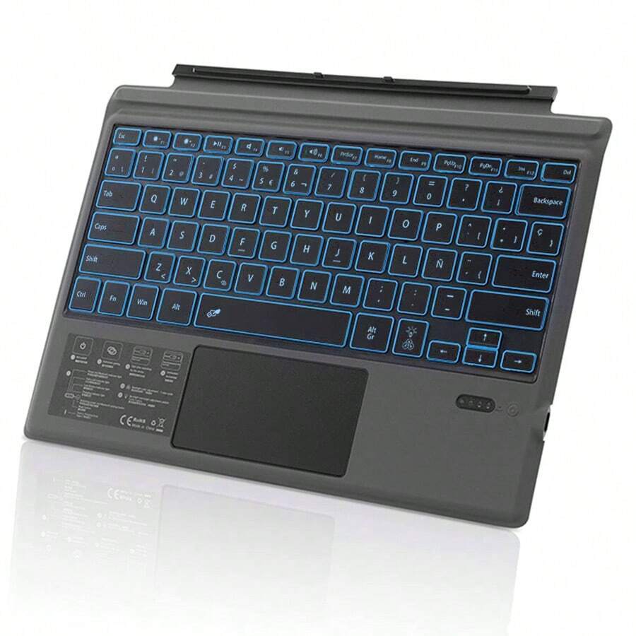 TUNKE Surface Pro 3/4/5/6/7 Keyboard Cover - Colorful Backlight - View 1
