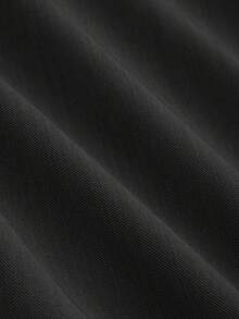 Women's Minimalist Elegant High Waist Flowy Wide Leg Pants, Suitable For Commuting - Black - View 3