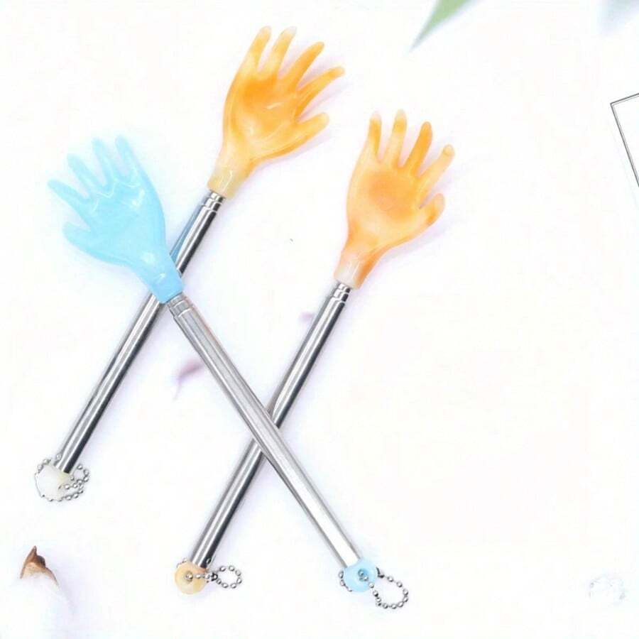 1 pieza Rascador de espalda extensible, masajeador de garra compacto y portátil, bastón de masaje manual