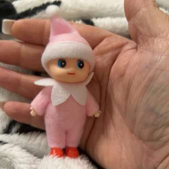 1pc Christmas Elf Doll Dollhouse Elf Bookshelf Elf Doll PVC Felt Doll Toy Suitable For Halloween/Thanksgiving/Christmas Gift