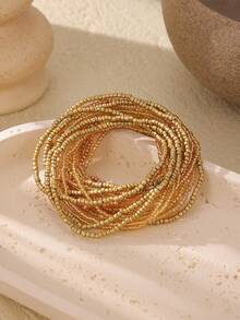 20pcs/Set Women's Bohemian Beaded Stackable Bracelets