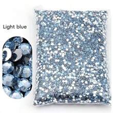 Non Hot Fix Rhinestones 2mm-6mm Silver Bottom Round Resin Flatback Crystal Rhinestone DIY Nail Art Jewelry Garment Decorations