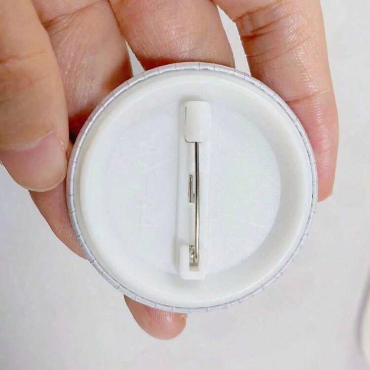 Broche de 44mm (1.7 pulgadas) Hyrax, botones de presión DIY para manualidades - Gris - Añade 5