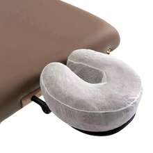 Nova Capa Descartável em Forma de U para Almofada, Capa de Apoio Facial em Tecido Não Tecido, Capa Elástica Ajustada para Almofada de Cabeça de Massagem, Macia e Higiénica, Adequada para Centros de Massagem, Salões de Beleza e Áreas de Cuidados de Tatuagem - Multicolorido - Ver 6