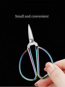 Handmade Delicate Mini Alloy Scissors, Stainless Steel DIY Handicraft Scissors, Tea Leaf Trimmer, Sharp Scissors For Crafts And Sewing, Utility Scissors - Multicolor - View 5
