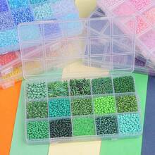 1 套 15 格玻璃种子珠管套件，适用于制作珠宝、手链、DIY 工艺品，是送给朋友和爱人的绝佳礼物 - 彩色 - 查看 7