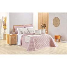 Turin 3-Piece Queen Bedspread 180 Thread Count Printed Sophisticated Luxury - Rusty Rose - View 1