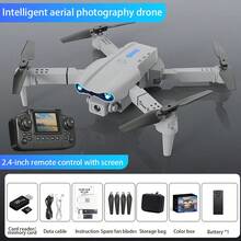 Equipped With Screen Control, Drone, Aerial Photography E99, Optical Flow Hover, Lighting, Aircraft, Foldable Remote-Controlled Airplane, Beginner, Birthday Gift - Multicolor - View 12