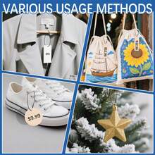 Cordón de etiqueta colgante de poliéster, firmemente cerrado, adecuado para ropa, zapatos, etiquetas de equipaje, etiquetas de regalo, etiquetas de precio y accesorios DIY