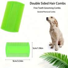 4pcs Adult Fine Tooth Plastic Comb Set, Scalp Massage Comb For Dandruff, Lice, Nits Removal - 1pc Lice/Flea Comb, 1pc Cleaning Comb, 1pc Dandruff Cleaning Comb, Stainless Steel Threaded Pin Comb