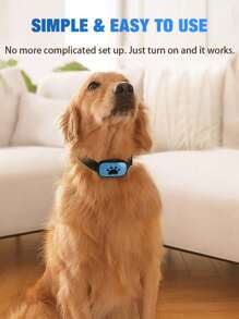 新款宠物止吠项圈，智能自动识别训练狗狗，电击止吠，可充电止吠项圈，人性化设计，操作简便，可调节尺寸，适合中小型宠物，狗狗用品
