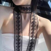 Hair Bandanas - 黑色蕾絲花邊(1.4公尺) - 查看 5