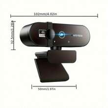 2K 4K Webcam 1080P For PC Web Camera Cam USB Online Webcam With Microphone Autofocus Full Hd 1080P Webcam For Computer - 彩色 - 查看 3