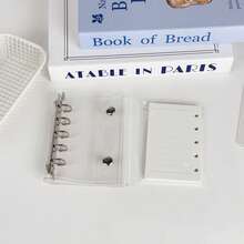 M5透明活页夹，10个双面套，替换纸，DIY活页夹笔记本套装。贴纸，贴纸簿，贴纸架，封口簿，贴纸活页夹，替换装，透明贴纸簿 - 彩色 - 查看 4