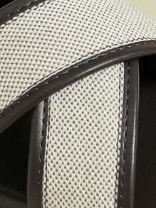 女士厚底单带搭扣凉鞋，黑色撞色流苏波西米亚风复古露趾透气舒适夏季新款坡跟厚底不累脚时尚户外沙滩2026春秋圆头巧克力棕色糖果色运动休闲交叉罗马鞋大码41-43 - 巧克力棕 - 查看 7