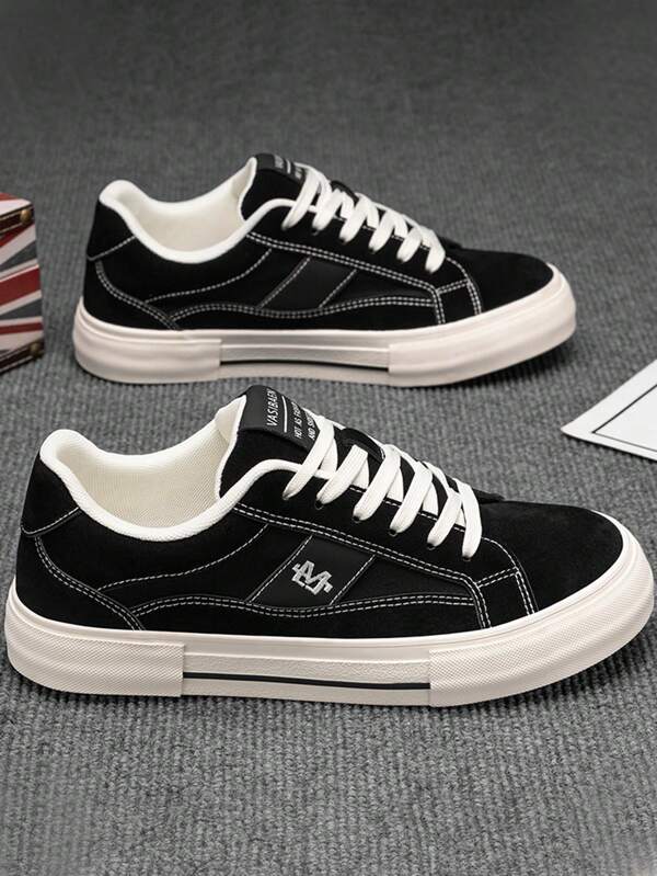 Zapatos de moda nuevos para hombres: absorción de impactos, elásticos, versátiles, resistentes al desgaste, suela blanda, antideslizantes, desodorantes, para trabajo, viaje, casual, exterior con cordones, antideslizantes, ligeros y cómodos, adecuados para camping al aire libre, entretenimiento. Zapatos casuales unisex para hombres y mujeres.