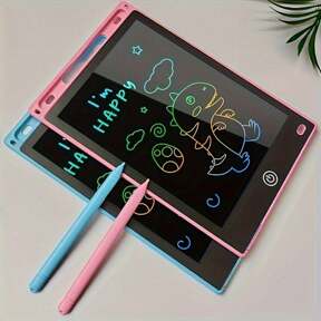8.5 Inch Color Drawing Board - Reusable Writing Tablet, Educational Art Toy For Teens, Ideal Gift For Easter, Christmas, Birthday - Available In Light Blue, Pink, Red, Blue, Black, Green, School Supplies, Back To School