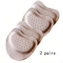 1/2/4pcs Self-Adhesive Invisible Non-Slip High Heel Pads - Ergonomic Comfort Cushion, Breathable Design Forefoot Protector Pad, Sweat-Absorbent Soft Foot Fit, Suitable For Slippers, Sandals, High Heels, Premium Material, Comfortable Lining, Anti-Slip & Wear-Resistant, Seamless Fit, Women Shoe Accessories (2pcs Is 1 Pair)