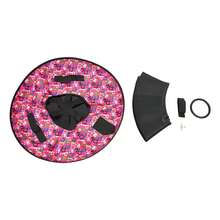 Inflatable Sledding Tube For Winter Fun - Durable Oxford Cloth, 80cm, Perfect For Kids And Adults, Quick Inflation, Lightweight, Ideal For Snowy Adventures - Multicolor - View 3