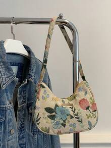 Túi đeo chéo vuông hình baguette đơn giản, tối giản, thời trang & đa năng, màu trơn, phong cách mới, họa tiết cây, một bên vai cho nữ - Nhiều màu - Xem 7