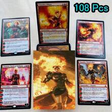 108pcs Black Core Magic The Gathering Cards P9 Dual Land Fetch Land Shock Lands Proxy Cards - Gold - View 2