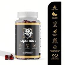 AlphaBites Original Formula Berry Flavor Energy Gummies - 2 Packs Of 30ct, Plant-Based With Maca, Beet Root & Vitamin C For Stamina Support - 2個 - 查看 2