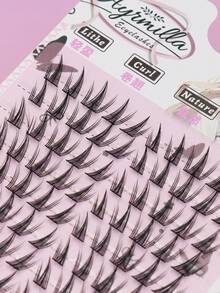 AYRMILLA 10 Rows 8-12mm False Eyelashes Natural Fish Tail Fairyultrafine Stem Feather Fan Fish Tail Grafting Eyelash Cross Wedding Party And Club Daily Work Meeting Natural False Eyelashes Are Comfortable To Wear Fairy Beginner Curling Planting False Eyelashes Flying Girls Such As , Students, Movies And TV Shows, Travel, Vacations, Brides, Birthdays, Etc - C - 查看 3