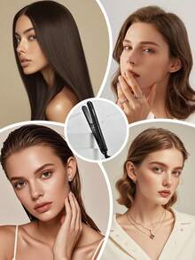 CRASTS Professional Multifunctional Straightener & Curler, Salon Styling Tools For Straightening & Curling, 4 Heat Settings, Suitable For Bangs & Hair Salon Use - US A Type Plug(110-127V) - View 10