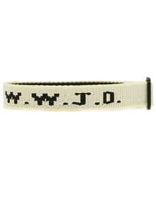 10 stili Braccialetto a fascia in jacquard con lettera WWJD Cosa farebbe Gesù Braccialetto intrecciato con ricamo alfabetico Gioielli cristiani ispiratori per ragazze e ragazzi adolescenti