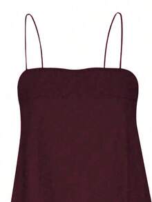 Women's Casual Elegant Spaghetti Strap Backless Mini Dress, Sleeveless Woven Fabric